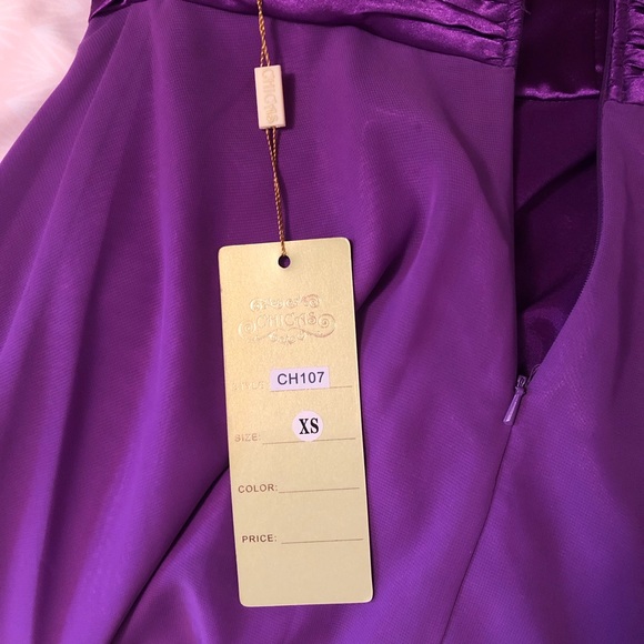 🆕 Purple (orchid) midi dress, w/ sash - Picture 7 of 7